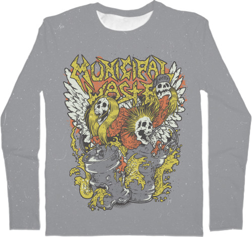 Kids' Longsleeve Shirt 3D - Municipal Waste 3 - Mfest