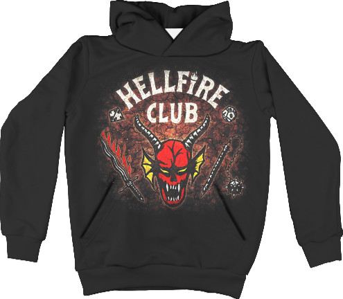 Kids' Hoodie 3D - hellfire club [1] - Mfest