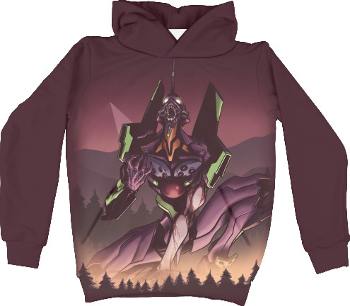 Kids' Hoodie 3D - EVA 01 (CRY) - Mfest