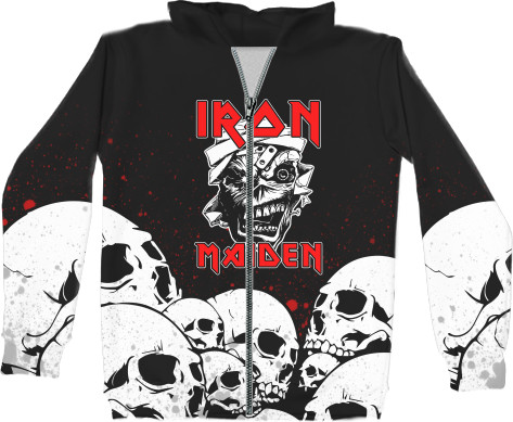 Unisex Zip-through Hoodie 3D - IRON MAIDEN [10] - Mfest