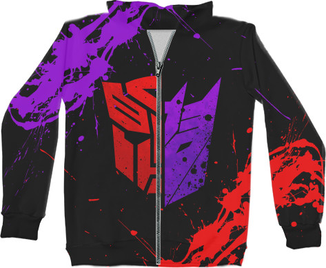 Unisex Zip-through Hoodie 3D - Transformers [5] - Mfest