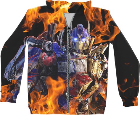 Unisex Zip-through Hoodie 3D - Transformers [2] - Mfest