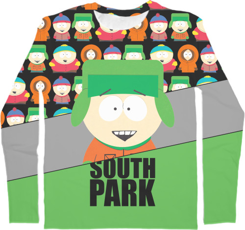 Men's Longsleeve Shirt 3D - south park 12 - Mfest