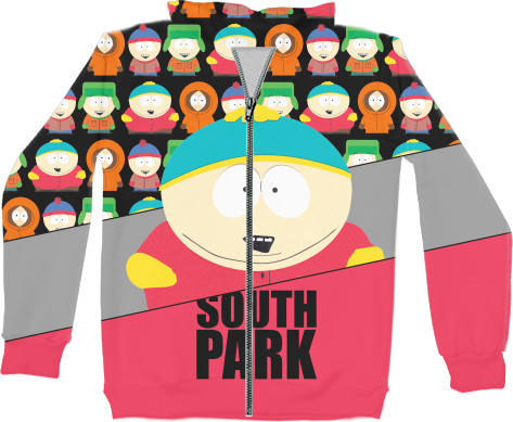 Unisex Zip-through Hoodie 3D - south park 11 - Mfest