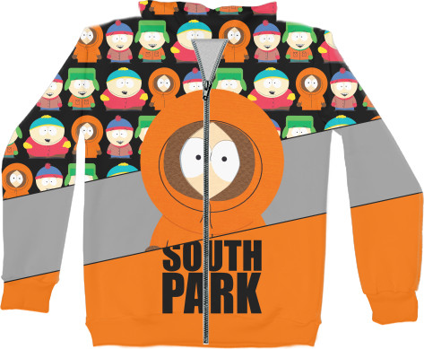 Unisex Zip-through Hoodie 3D - south park 10 - Mfest