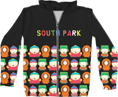 Unisex Zip-through Hoodie 3D - south park 9 - Mfest