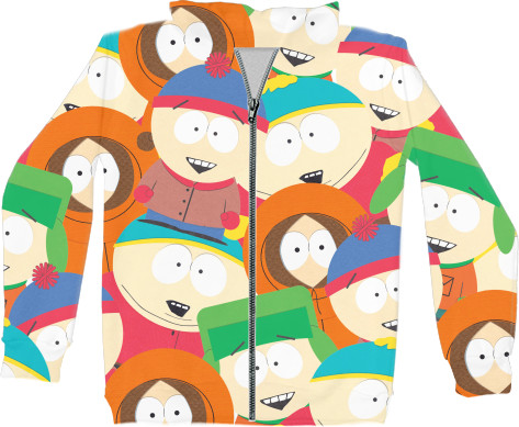 Unisex Zip-through Hoodie 3D - south park 7 - Mfest