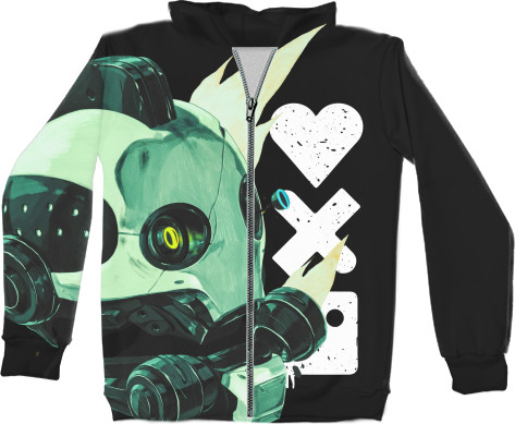 Unisex Zip-through Hoodie 3D - Love Death and Robots 8 - Mfest