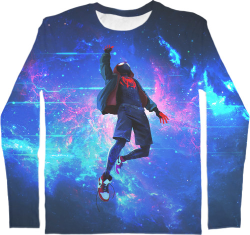 Men's Longsleeve Shirt 3D - SPIDER MAN (SPACE) - Mfest