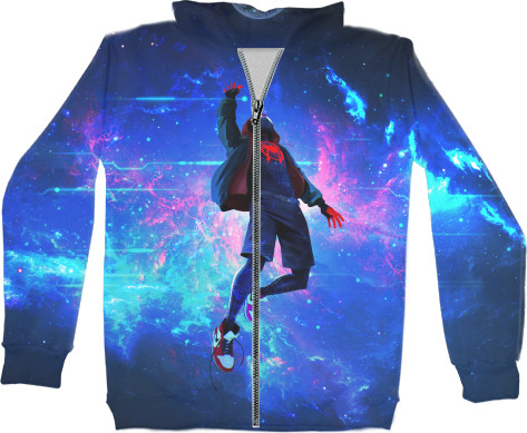 Unisex Zip-through Hoodie 3D - SPIDER MAN (SPACE) - Mfest