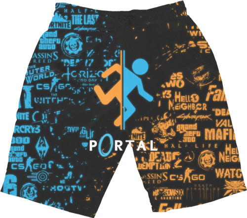 Portal - Kids' Shorts 3D - PORTAL | GAMES - Mfest