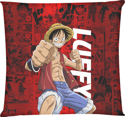 Square Throw Pillow - ONE PIECE (24) - Mfest