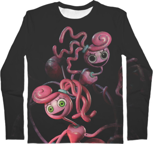 Men's Longsleeve Shirt 3D - Poppy Playtime (Mommy) 4 - Mfest