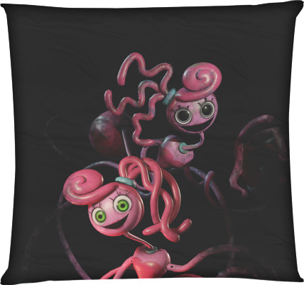 Square Throw Pillow - Poppy Playtime (Mommy) 4 - Mfest