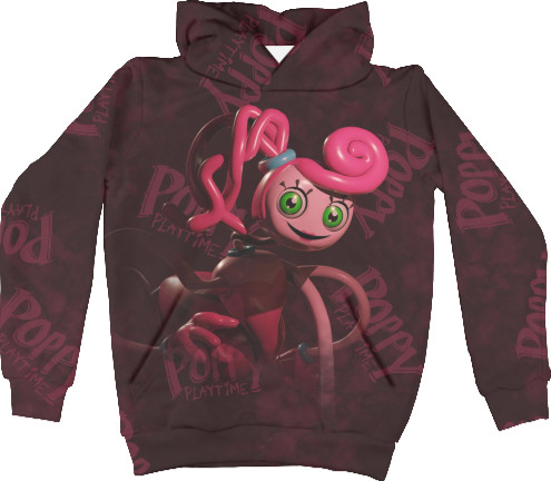 Kids' Hoodie 3D - Poppy Playtime (Mommy) 3 - Mfest