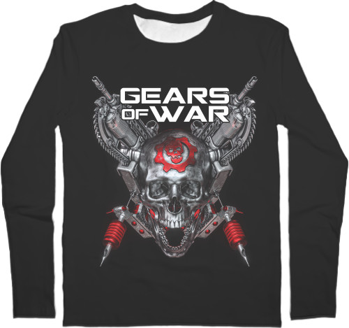 Men's Longsleeve Shirt 3D - Gears of War 14 - Mfest