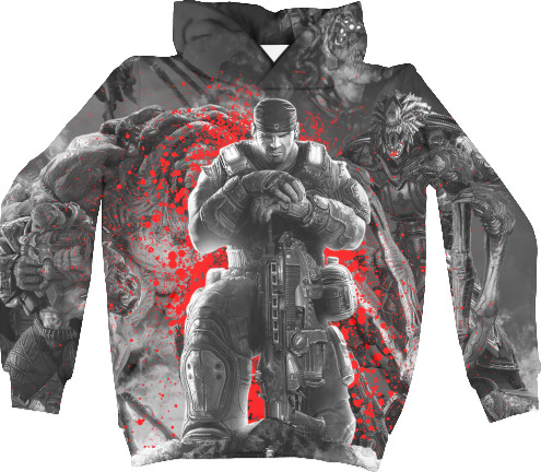 Kids' Hoodie 3D - Gears of War 8 - Mfest