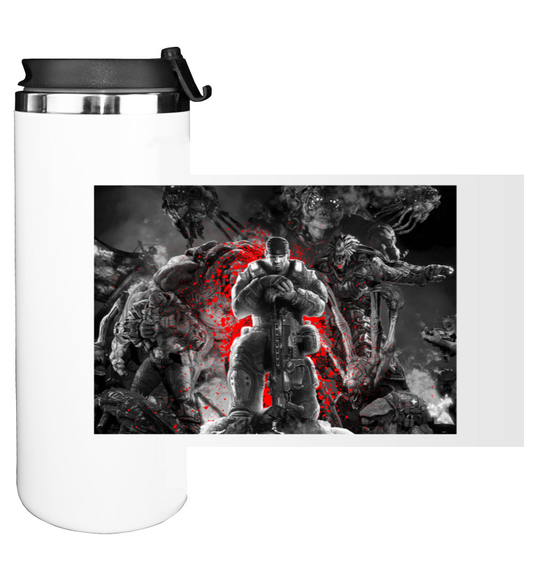 Water Bottle on Tumbler - Gears of War 8 - Mfest