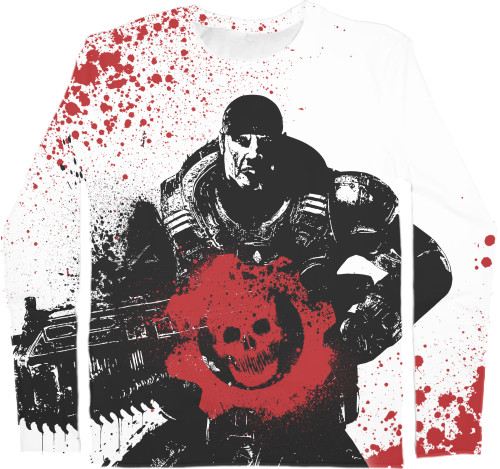 Men's Longsleeve Shirt 3D - Gears of War 9 - Mfest