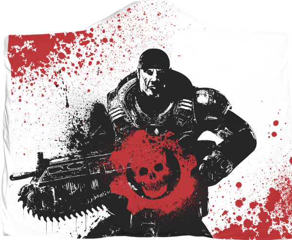 Плед з капюшоном 3D - Gears of War 9 - Mfest