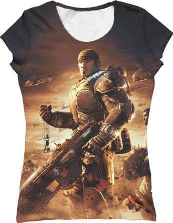 Women's T-Shirt 3D - Gears of War 11 - Mfest