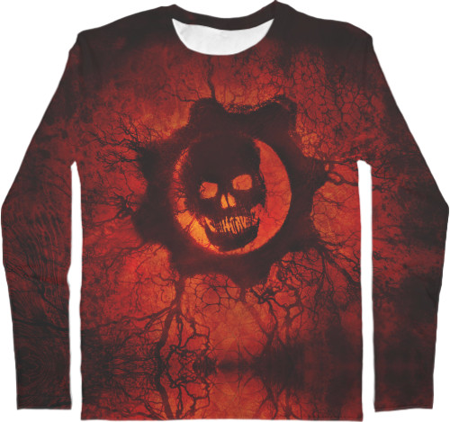 Men's Longsleeve Shirt 3D - Gears of War 12 - Mfest