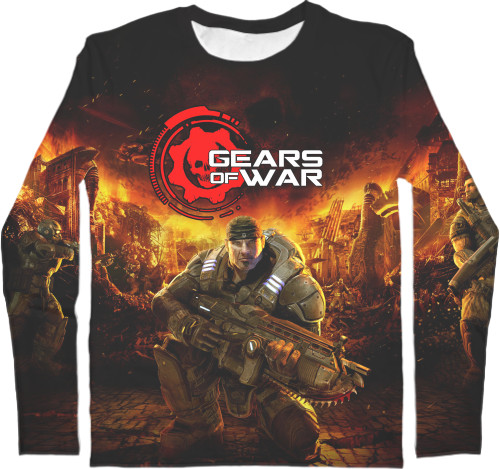 Men's Longsleeve Shirt 3D - Gears of War 13 - Mfest