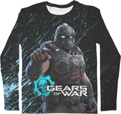 Men's Longsleeve Shirt 3D - Gears of War 17 - Mfest