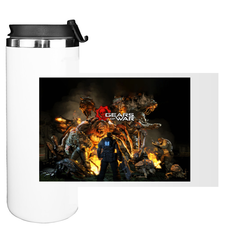 Water Bottle on Tumbler - Gears of War 18 - Mfest