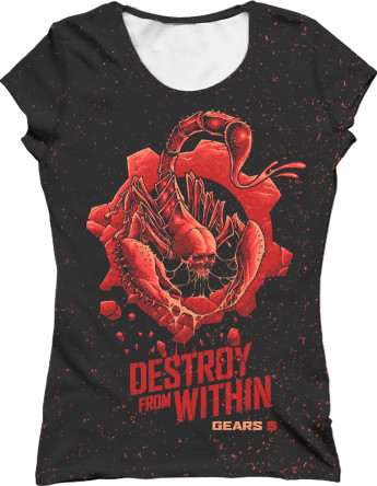 Women's T-Shirt 3D - Gears of War 19 - Mfest