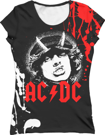 Women's T-Shirt 3D - AC/DC 5 - Mfest