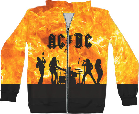 Unisex Zip-through Hoodie 3D - AC/DC 2 - Mfest