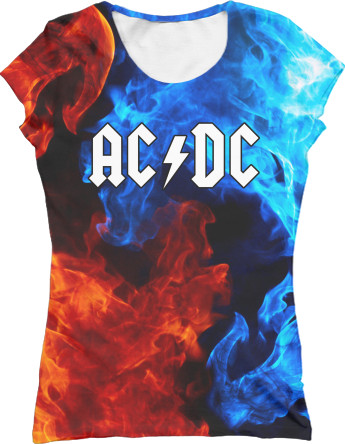 Women's T-Shirt 3D - AC/DC 3 - Mfest