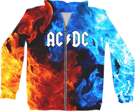 Unisex Zip-through Hoodie 3D - AC/DC 3 - Mfest