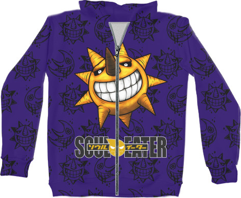 Unisex Zip-through Hoodie 3D - Soul Eater 10 - Mfest