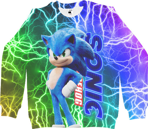 Kids' Sweatshirt 3D - SONIC (lightning 2) - Mfest