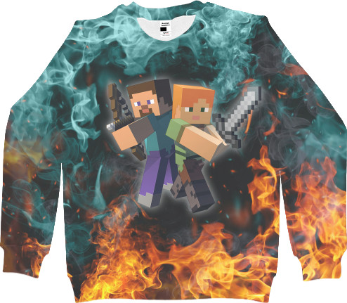 Men's Sweatshirt 3D - Minecraft - Mfest