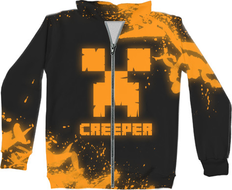 Unisex Zip-through Hoodie 3D - Minecraft - Mfest