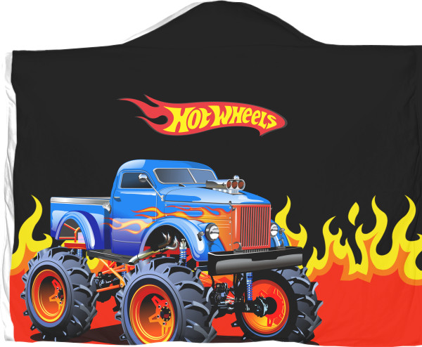 Плед з капюшоном 3D - Hot Wheels [12] - Mfest