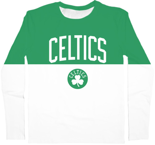 Men's Longsleeve Shirt 3D - BOSTON CELTICS (2) - Mfest