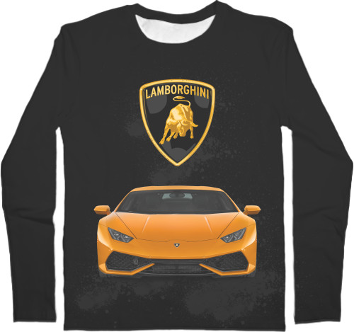 Футболка з Довгим Рукавом Чоловіча 3D - Lamborghini [17] - Mfest