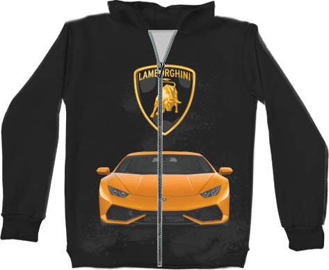 Unisex Zip-through Hoodie 3D - Lamborghini [17] - Mfest