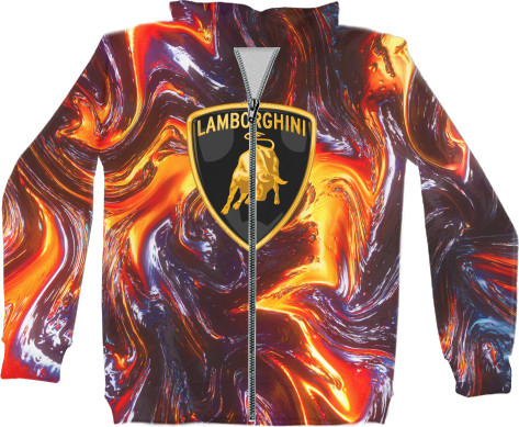 Unisex Zip-through Hoodie 3D - Lamborghini [18] - Mfest