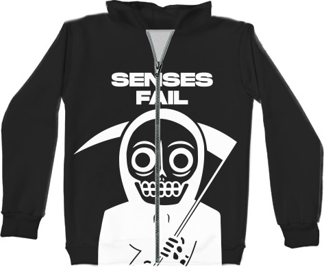 Unisex Zip-through Hoodie 3D - SENSES FAIL 6 - Mfest