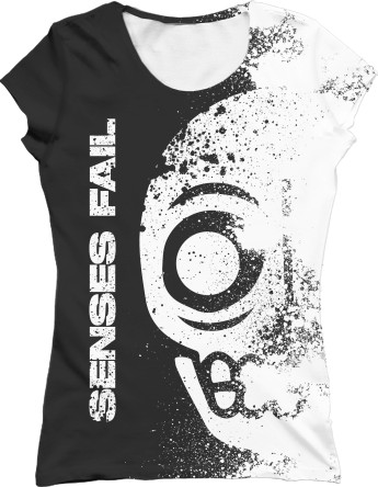 Women's T-Shirt 3D - SENSES FAIL 7 - Mfest