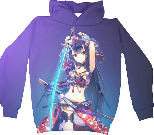 Kids' Hoodie 3D - GIRL AND SWORD - Mfest