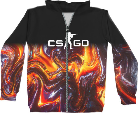 Unisex Zip-through Hoodie 3D - CS GO: Сплав - Mfest