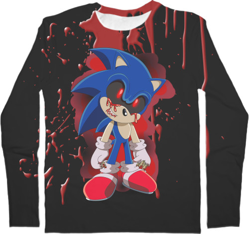 Men's Longsleeve Shirt 3D - SONIC EXE - Mfest