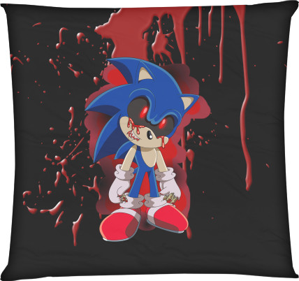 Square Throw Pillow - SONIC EXE - Mfest