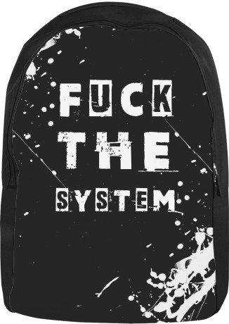 Рюкзак 3D - FUCK the system &#40;НАХ"Й СИСТЕМУ&#41; - Mfest